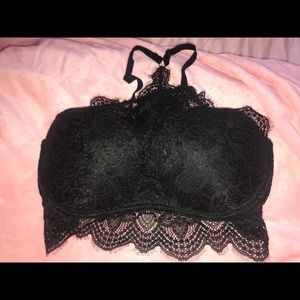 Black Lace Bralette / Crop Top